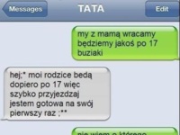 Wysłała erotycznego smsa do taty! Zobacz jak zareagował! Masakra! :D