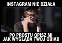 Instagram leży