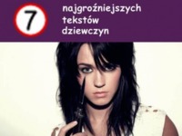 7 najgroźniejszych tekstów dziewczyn! DOBRE :D