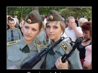 Rosyjscy żołnierze, ładniejsi od niemieckich modelek :P