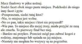 Mecz finałowy w piłce nożnej! Miejsca kibiców :D