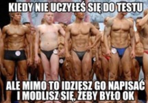 kiedy nie uczyłeś się do testu