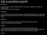 Jak wymyślano języki :)