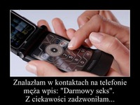 Żona znalazła w TELEFONIE MĘŻA podejrzany kontakt, zobacz koniecznie co on ZROBIŁ!