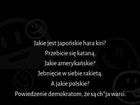 Harakiri po japońsku, amerykańsku i polsku... MOCNE!