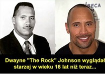 Dwayne The Rock Johnson wyglądał starzej w wieku 16 lat niż teraz :D