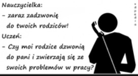 Nauczycielka dzwoni do rodziców ucznia :D