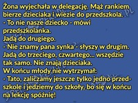 Ojciec odwozi syna do przedszkola, aż NAGLE... SZOK! XD