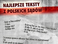 Najlepsze teksty z polskich sądów, hahaha!