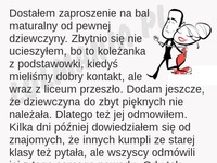 Chłopak wybrał się na bal z pewna dziewczyna, która... SMUTNE ;(