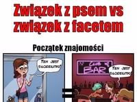 Ale beka, czym się różni związek z facetem od posiadania psa? LOL