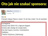 Laska szuka sponsora! ALE ŻENADA!