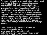 Nowojorski bank i piękna kobieta :D