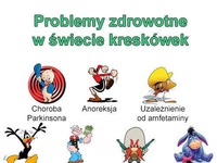 Problemy zdrowotne w świecie kreskówek