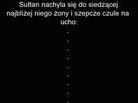 Sułtan nachyla się do żony i mówi, jej że... HAHA MEGA KAWAŁ