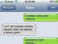 Zrobiła test ciążowy i poinformowała go o tym SMSem! Zobacz JEGO reakcję! ;D