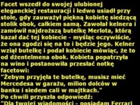 Facet wszedł do swojej ulubionej restauracji i zobaczył ATRAKCYJNĄ kobietę! ZOBACZ jak to się skończyło! :D