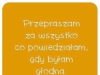 Głód zmienia człowieka...