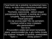 Facet budzi się na kacu, a jego żona... Zobacz co robił po pijaku!