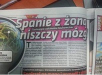 spanie z żoną niszczy życie!