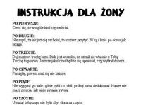 Instrukcja dla żony, haha dobre