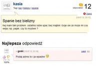 Biedna Kasia che spać BEZ BIELIZNY! Ale ma pewną dziwną obawę. Sprawdź koniecznie! :)