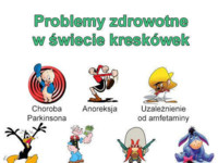 Problemy zdrowotne w świecie kreskówek