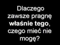 Pragnę tego, czego nie mogę mieć!