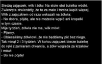 Zajączek z wilkiem i żółwiem piją wódkę. Kto pójdzie do sklepu po kolejną butelkę? :D