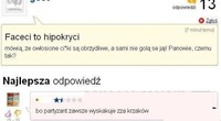 Pyta się dlaczego faceci nie golą jaj! ZOBACZ co jej napisali na forum! :)