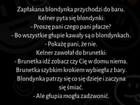 Zapłakana blondynka przychodzi do baru :D