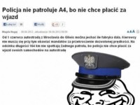 Policja nie patroluje A4 :D