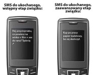 SMS od ukochanego w różnych etapach związku :D