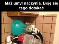 Mąż pozmywał