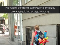 Przygotowała się