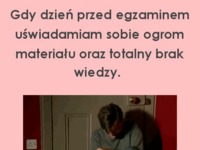 Dzień przed egzaminem