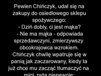 Chińczyk w sklepie spożywczym! :D