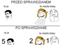 Po co się uczyć na sprawdzian ;)