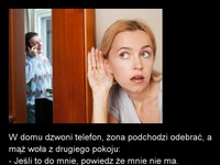 W domu dzwoni telefon, żona podchodzi odebrać, zobacz reakcję męża! DOBRE :D