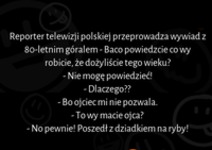 Reporter telewizji polskiej przeprowadza wywiad z 80-letnim góralem :D