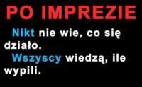 Po imprezie