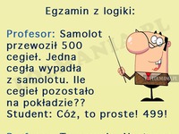 Profesor zadaje bardzo trudne pytania na egzaminie. Prawie mu się udało!