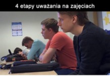 4 etapy uważania na zajęciach