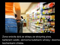 Żona wróciła dziś ze sklepu ze skrzynką piwa :D