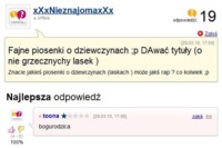 Fajne piosenki o dziewczynach