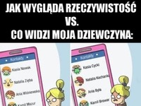 rzeczywistość vs co widzi ona: