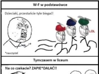 Różnice między W-F w podstawówce, a liceum! DOBRE :D