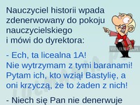 Nauczyciel historii był mega wkurzony! A w nauczycielskim jeszcze mu dołożyli!