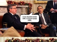 Barack z Komorowskim! Za co przybija mu piątkę?