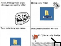 Dobry patent na niewidzialny folder :D